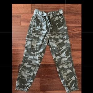 Justice camp cargo pants for girls